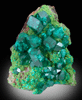 Dioptase on Duftite from Tsumeb Mine, Otavi-Bergland District, Oshikoto, Namibia (Type Locality for Duftite)