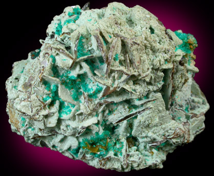 Dioptase from Mammoth-St. Anthony Mine, Tiger, Pinal County, Arizona