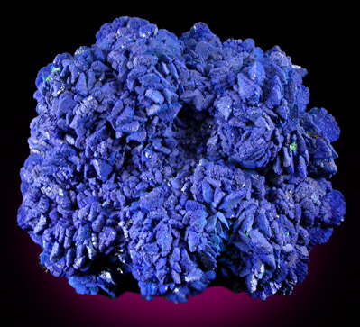 Azurite - rose formation from Nevada Lode, La Sal, San Juan County, Utah