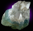 Quartz on Fluorite from Mex-Tex Mine, Hansonburg District, 8.5 km south of Bingham, Socorro County, New Mexico