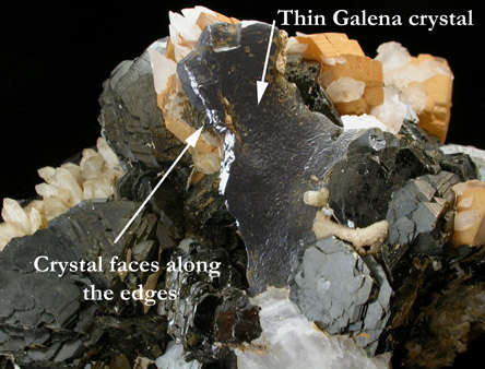 Sphalerite, Calcite, Quartz, Galena from Nikolaevskiy Mine, Dalnegorsk, Primorskiy Kray, Russia