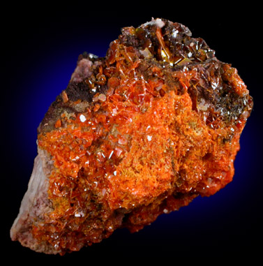 Mimetite and Wulfenite from Rowley Mine, 20 km northwest of Theba, Painted Rock Mountains, Maricopa County, Arizona