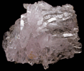 Roscherite on Rose Quartz Crystals from Taquaral, Minas Gerais, Brazil