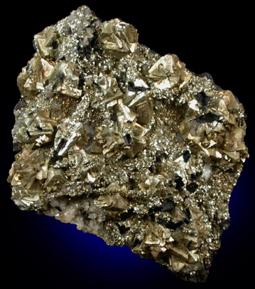 Pyrite on Barite from Santa Rita Mine, Nieves, Zacatecas, Mexico