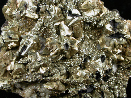 Pyrite on Barite from Santa Rita Mine, Nieves, Zacatecas, Mexico