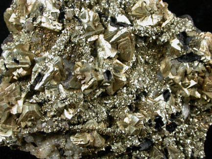 Pyrite on Barite from Santa Rita Mine, Nieves, Zacatecas, Mexico