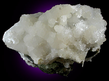 Prehnite on Quartz from Lonavala Quarry, Pune District, Maharashtra, India