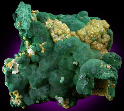 Malachite, Pyromorphite, Cerussite from Brown's Prospect, Rum Jungle, 61 km south of Darwin, Northern Territory, Australia