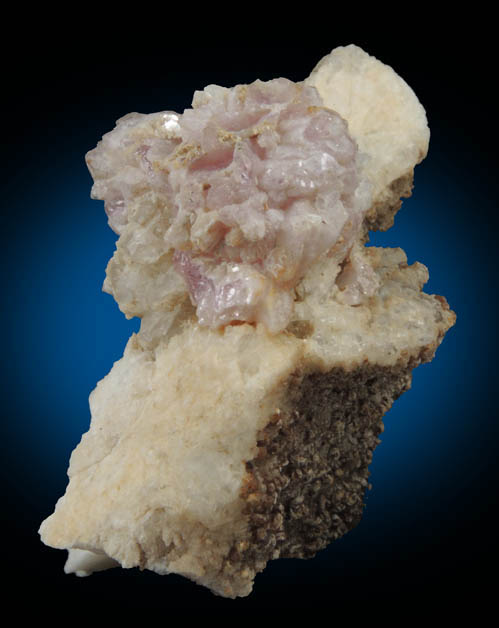 Quartz var. Rose Quartz Crystals from Rose Quartz Locality, Plumbago Mountain, Newry, Oxford County, Maine