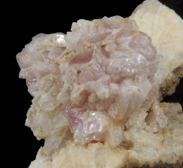 Quartz var. Rose Quartz Crystals from Rose Quartz Locality, Plumbago Mountain, Newry, Oxford County, Maine