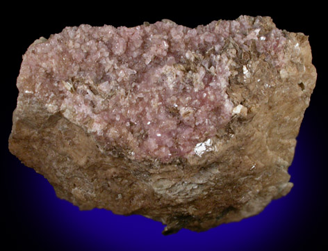 Quartz var. Rose Quartz Crystals from Rose Quartz Locality, Plumbago Mountain, Oxford County, Maine