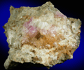 Quartz var. Rose Quartz Crystals from Rose Quartz Locality, Plumbago Mountain, Oxford County, Maine