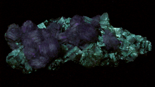 Barite on Fluorite from Rosiclare District, Hardin County, Illinois