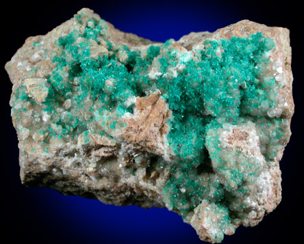 Dioptase from Christmas Mine, Banner District, Gila County, Arizona