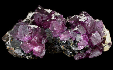 Fluorite on Sphalerite from Rosiclare District, Hardin County, Illinois