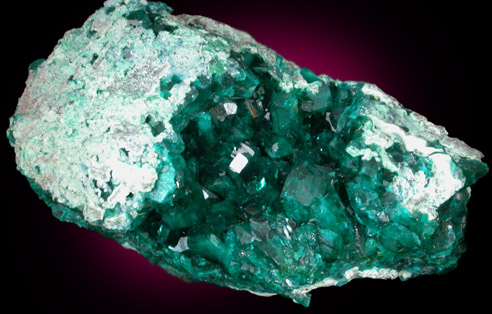 Dioptase from Mindouli District, Pool Department, Republic of Congo