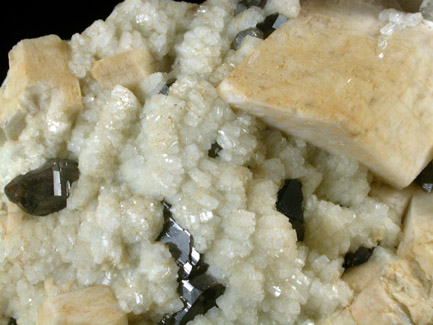 Microcline, Albite, Smoky Quartz from Moat Mountain, Hale's Location, Carroll County, New Hampshire