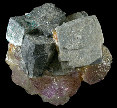 Galena, Fluorite, Quartz from Mex-Tex Mine, Hansonburg District, 8.5 km south of Bingham, Socorro County, New Mexico