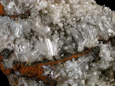 Dolomite on Hemimorphite from Mine Ojuela, Mapimi, Durango, Mexico