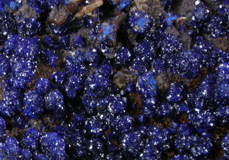 Azurite from Ahouli Mines, Aouli, 7 km northeast of Mibladen, Zeida-Aouli-Mibladen belt, Midelt Province, Morocco