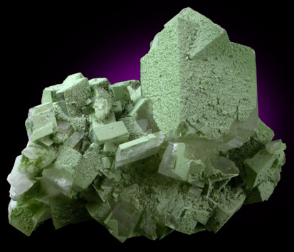 Duftite on twinned Calcite from Tsumeb Mine, Otavi-Bergland District, Oshikoto, Namibia (Type Locality for Duftite)