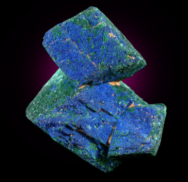 Azurite and Malachite from Burra Mine, Mt. Lofty Range, South Australia, Australia