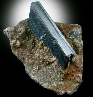 Vivianite on Siderite from Morococala Mine, Santa Fe District, Oruro Department, Bolivia