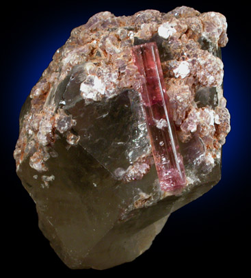 Elbaite Tourmaline, Smoky Quartz, Lepidolite from Minas Gerais, Brazil