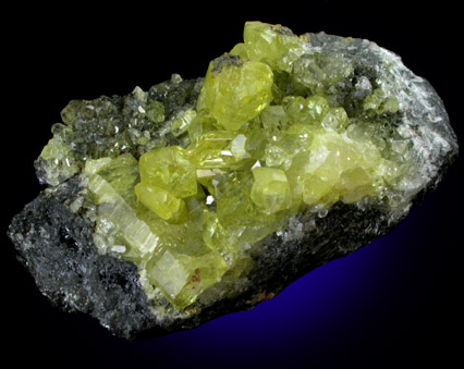 Anglesite on Galena from Touissit Mine, 21 km SSE of Oujda, Jerada Province, Oriental, Morocco