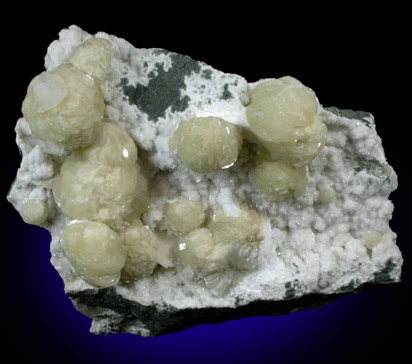 Gyrolite, Quartz, Calcite from Mumbai, Maharashtra, India