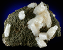 Calcite on Pyrite from Helen Mines, Wawa, Algoma District, Ontario, Canada