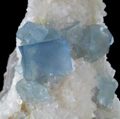 Fluorite on Quartz from Blanchard Claim, Hansonburg District, 8.5 km south of Bingham, Socorro County, New Mexico