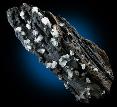 Smithsonite on smronadite from Proprietary Mine, Broken Hill, New South Wales, Australia