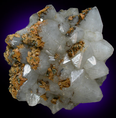 Quartz with Dolomite and Chalcopyrite from West Cumberland Iron Mining District, Cumbria, England