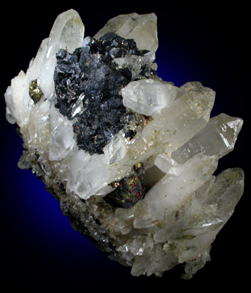 Sphalerite and Quartz from Gilman District, Eagle County, Colorado