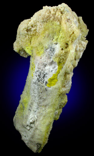 Novacekite on Gypsum from Virgen Mine, Aldama, Chihuahua, Mexico