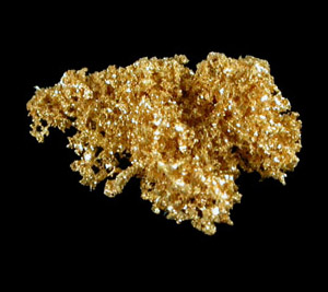 Gold from Mystic Mine, north of Sun City, Maricopa County, Arizona