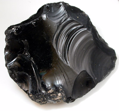 Obsidian from Vulcano, Aeolian Islands, Italy
