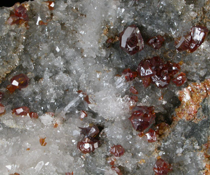 Sphalerite on Quartz from Ems, Rheinland-Pfalz (formerly Nassau), Germany
