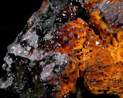 Cuprite in Limonite from Bisbee, Warren District, Cochise County, Arizona