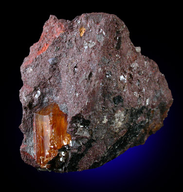 Topaz in Hematite from Ouro Preto, Minas Gerais, Brazil