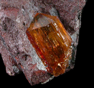 Topaz in Hematite from Ouro Preto, Minas Gerais, Brazil