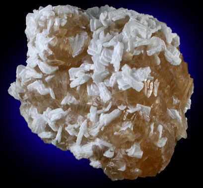 Barite and Calcite over Fluorite from Minerva Mine #1, Rosiclare Level, Cave-in-Rock District, Hardin County, Illinois