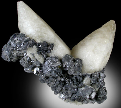 Calcite and Galena from Pea Ridge Mine, Sullivan, Washington County, Missouri