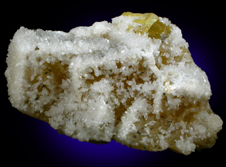 Fluorite with Calcite and Chalcopyrite from Denton Mine, Harris Creek District, Hardin County, Illinois