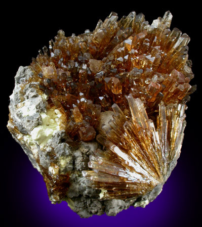 Barite with Sulfur from Machow Mine, Tarnobrzeg, Poland