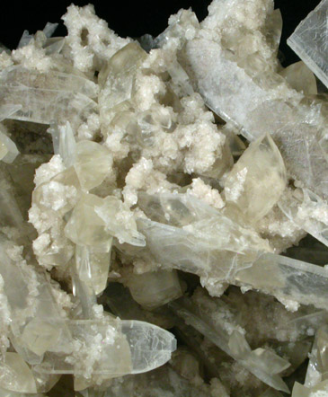 Celestine with Calcite from Maumee Stone Quarry, Lime City, Ohio
