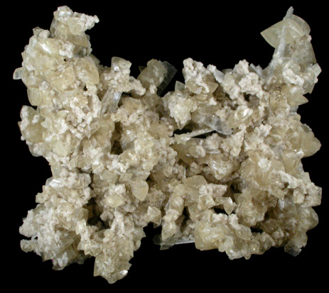 Celestine with Calcite from Maumee Stone Quarry, Lime City, Ohio