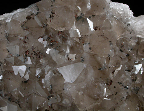 Quartz var. Smoky with Hematite from Braen's Quarry, Haledon, Passaic County, New Jersey