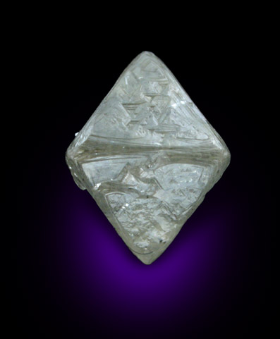 Diamond (1.82 carat octahedral crystal) from Mbuji-Mayi (Miba), Democratic Republic of the Congo